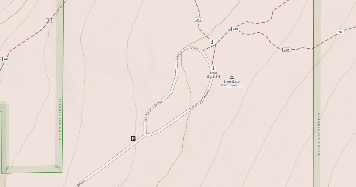 Map preview of USFS Motor Vehicle Use Map Roads {2CC5B0CB-E47F-4A9B-8D3E-CEC0D83F457F}