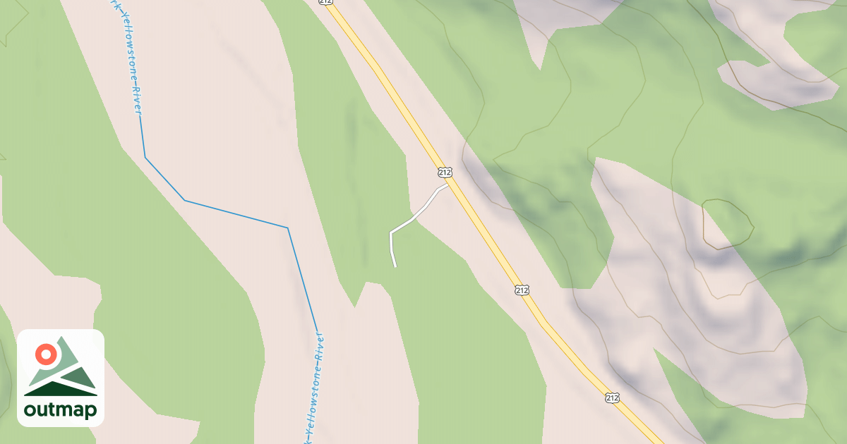 Map of CLARKSFORK FISHING ACCESS