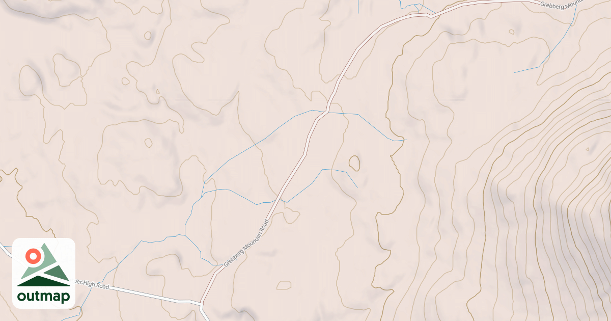Map of GREBBERG MOUNTAIN