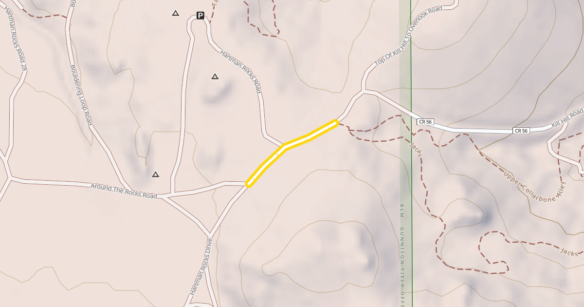 Map preview of Kill Hill Road