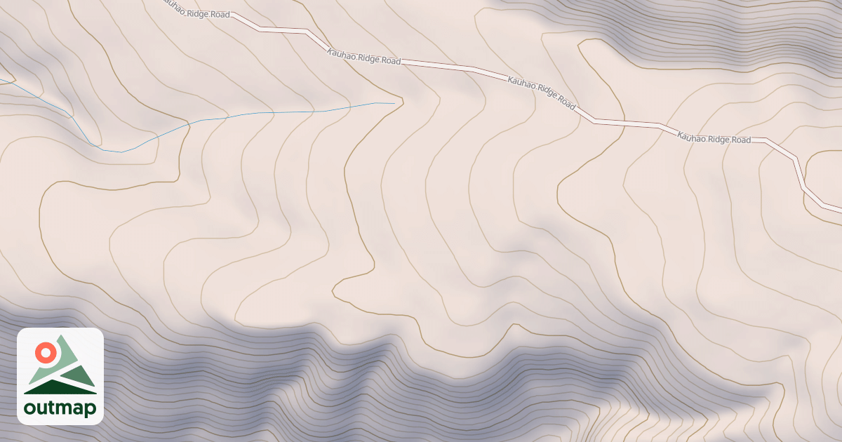 Map of Kauhao Ridge Road