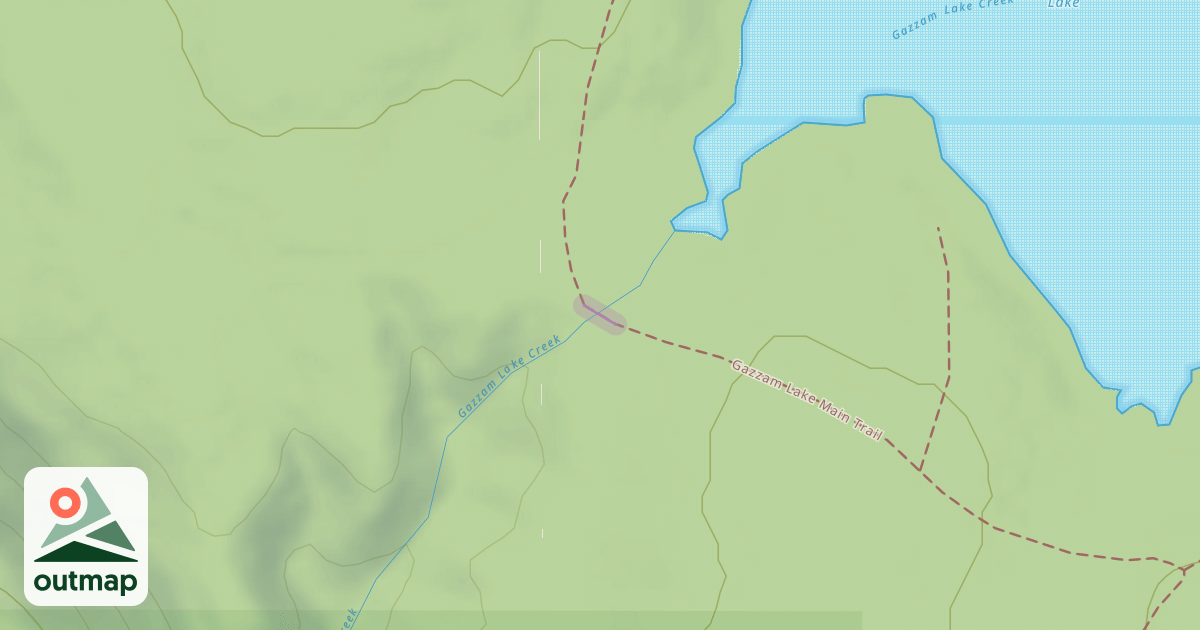 Map of Gazzam Lake Main Trail