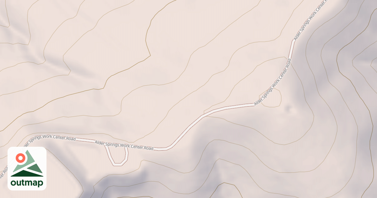 Map of ALDER SPRINGS W.C.
