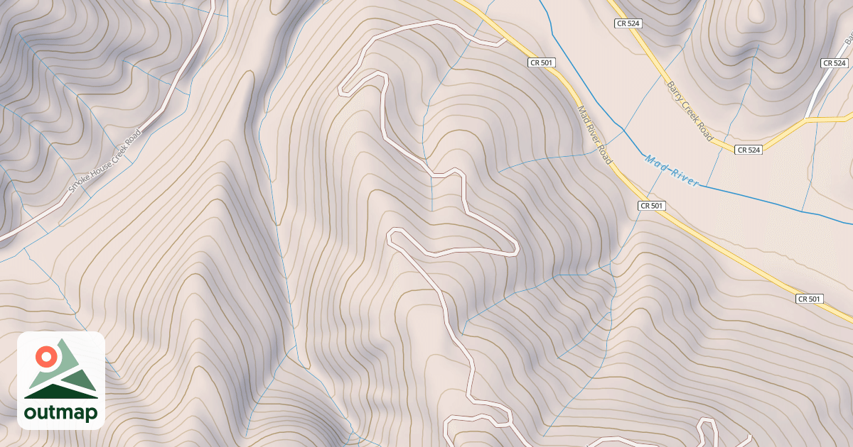 Map of DEAD PINE