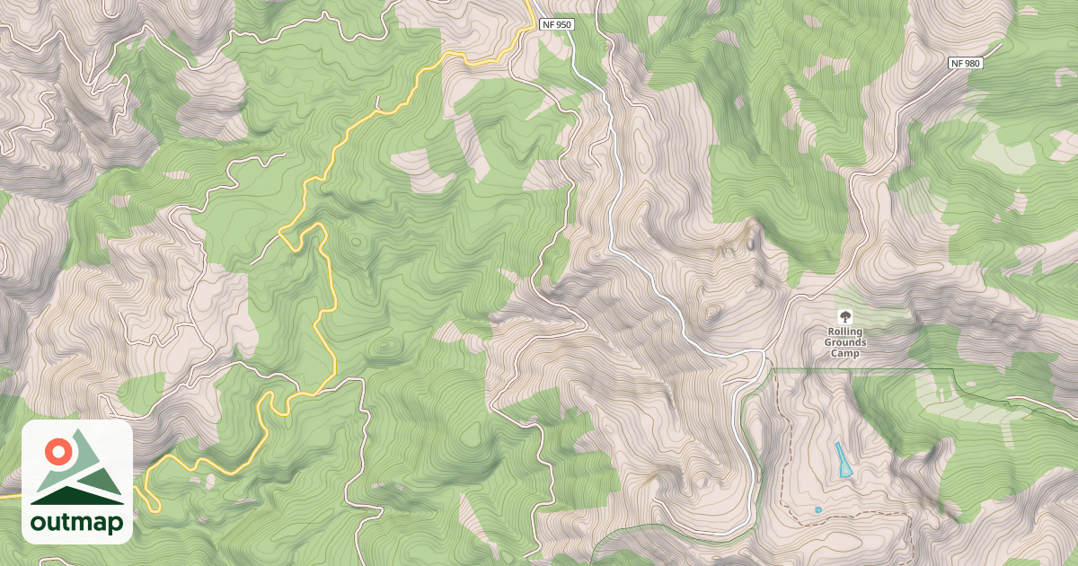 Map of BLACK FK/BLACKBIRD T.S.