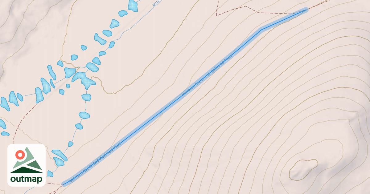 Map of Mitchell Creek Old Railroad Trail