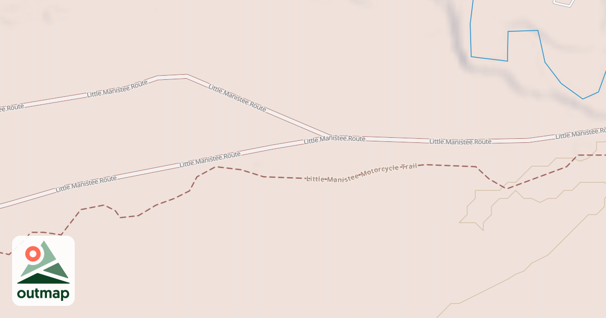 Map of Little Manistee Route