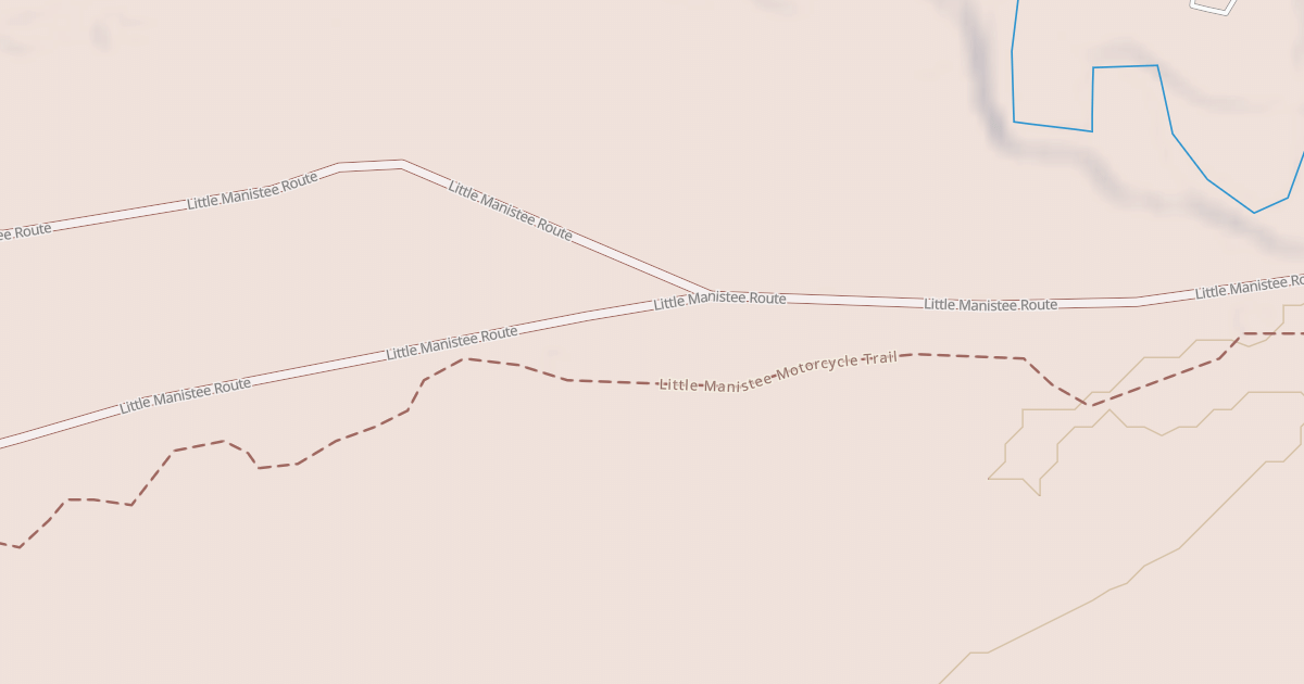 Map preview of Little Manistee Route