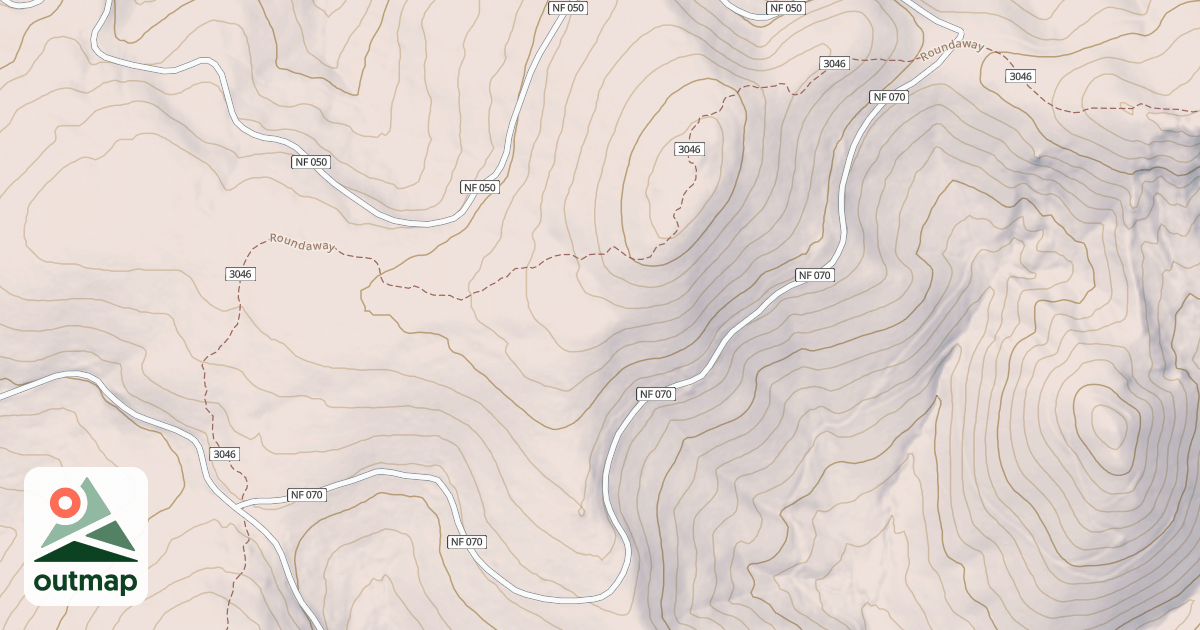 Map of USFS Motor Vehicle Use Map Roads {1AC70B0B-806A-4428-B30A-D3B5A0A37CC5}
