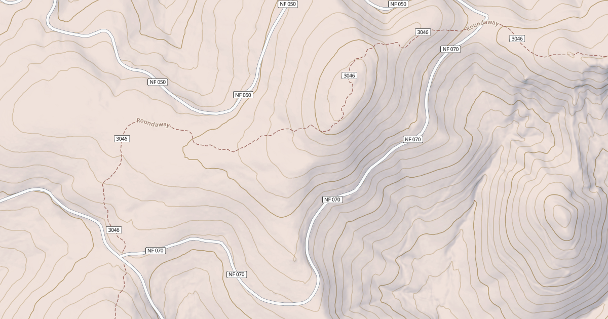 Map preview of USFS Motor Vehicle Use Map Roads {1AC70B0B-806A-4428-B30A-D3B5A0A37CC5}