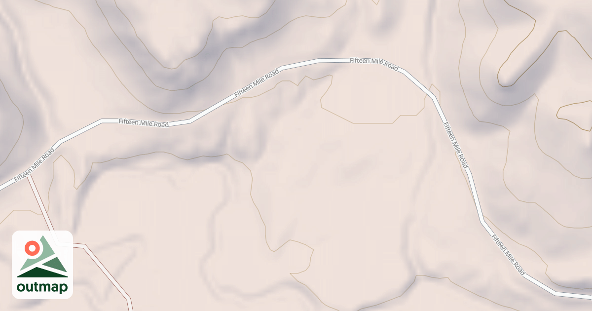 Map of FIFTEEN MILE