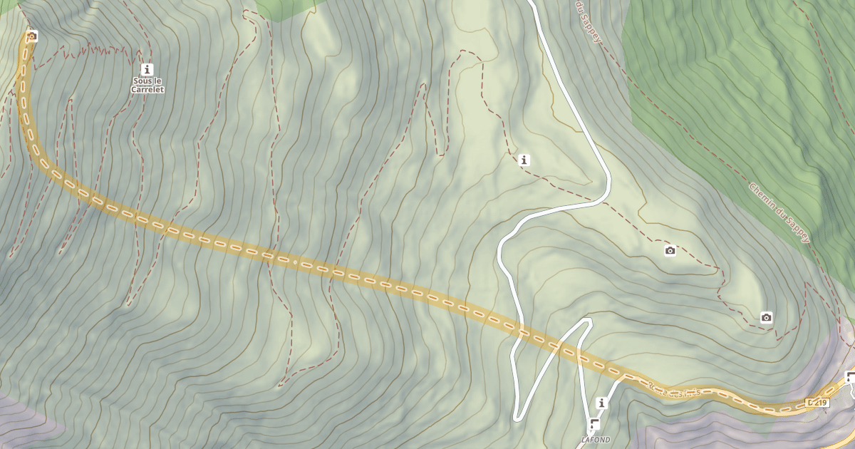 Map preview of Croix du Carrelet — Villard-Notre-Dame