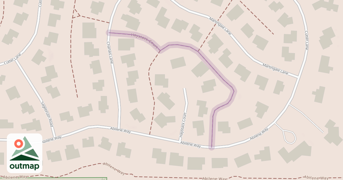Map of Haystack Court