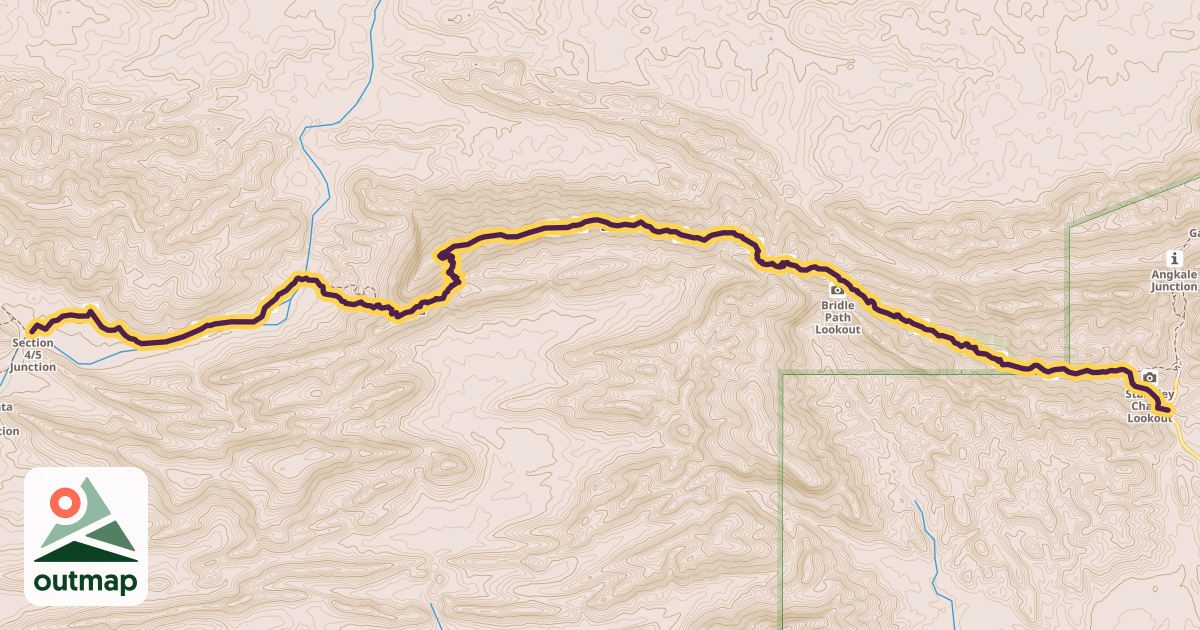 Map of Larapinta Trail Section 4