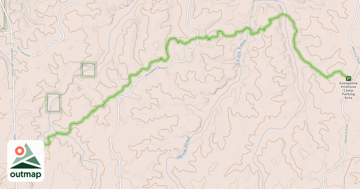 Map of Wild Azalea Trail