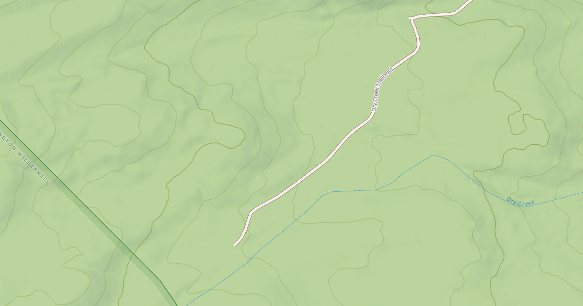 Map preview of DRY CREEK TRAILHEAD