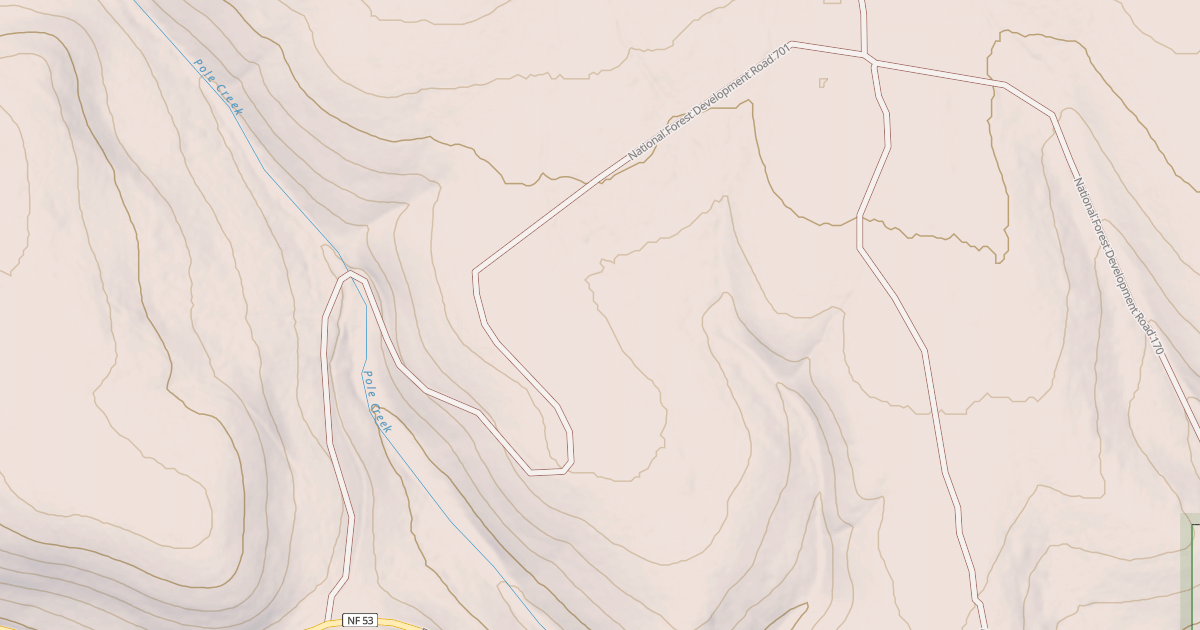 Map preview of USFS National Forest System Roads {BE16D8F1-6C8B-4C4B-A884-31EECE9541E3}