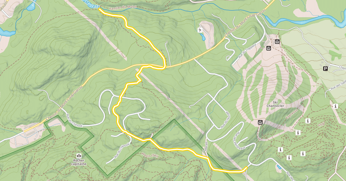 Map preview of Adéloise-Ouest (Ski)
