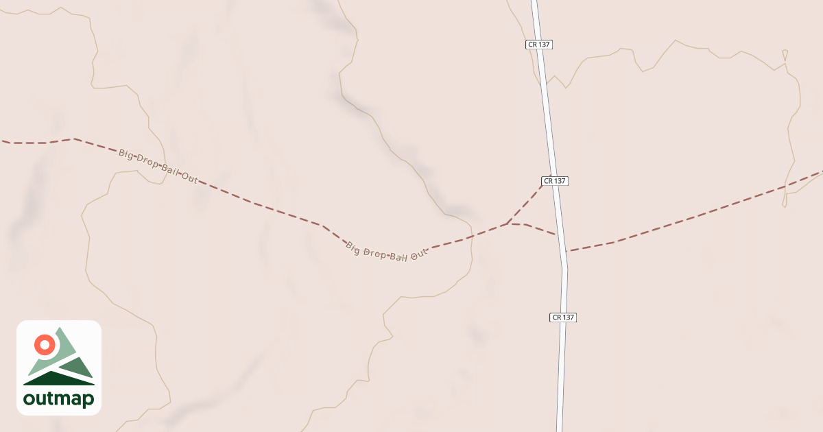 Map of Big Drop Bail Road