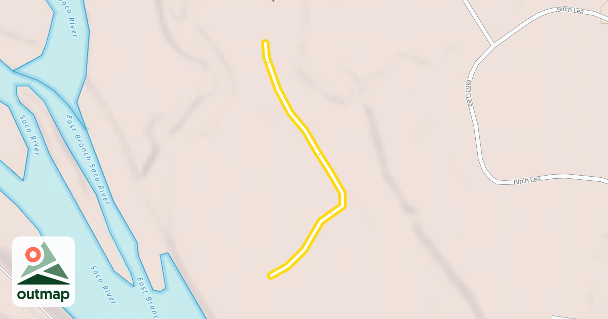 Map of Lower East Branch Trail