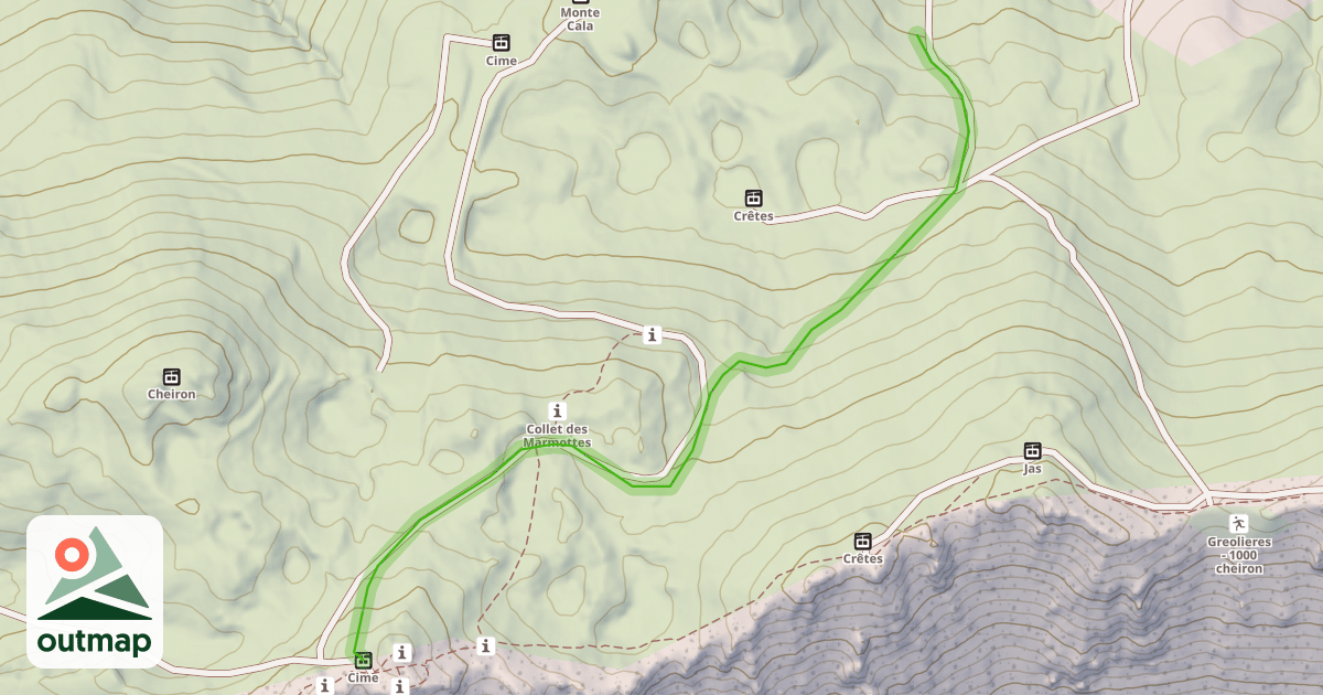 Map of Dolines Hautes