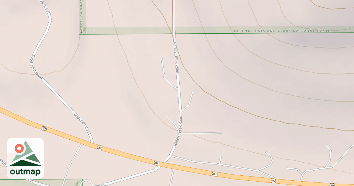 Map of RANCH CREEK