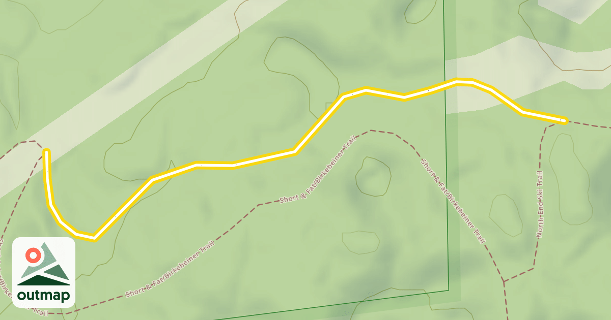 Map of Birkie Classic Powerline South Connector