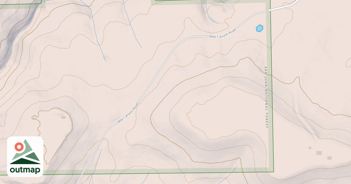 Map of MAY CANYON