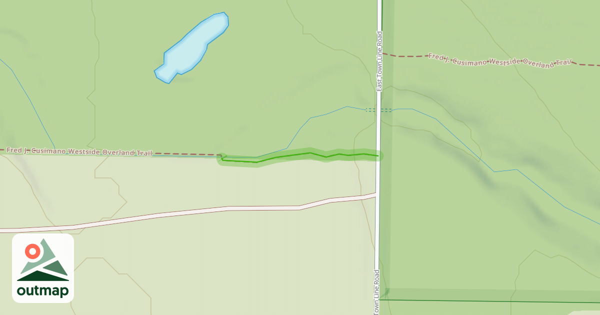 Map of Fred J. Cusimano Westside Overland Trail