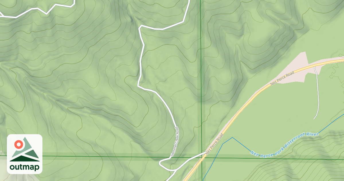Map of (FDR) GEMMEL CREEK