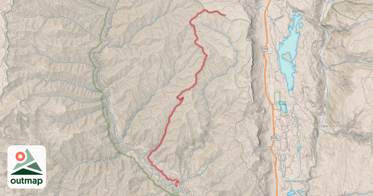 Map of Little Elk Creek Trail
