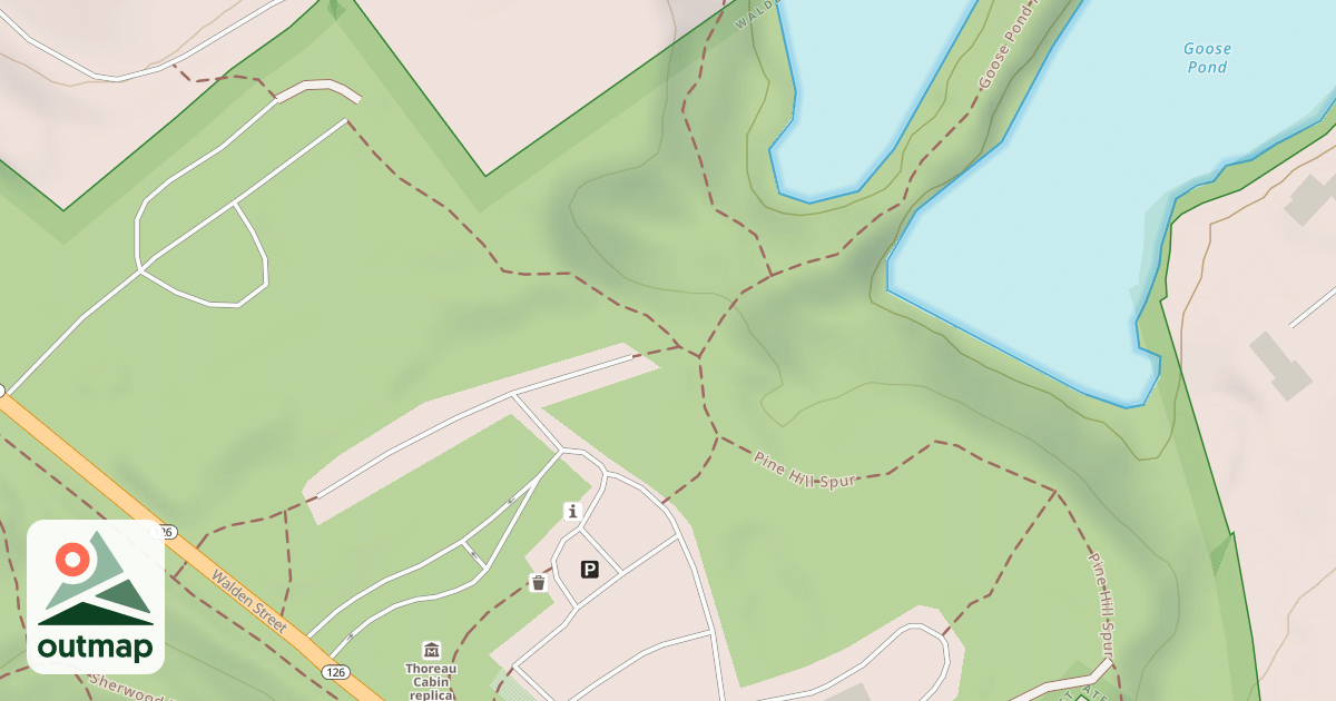Map of Goose Pond Trail