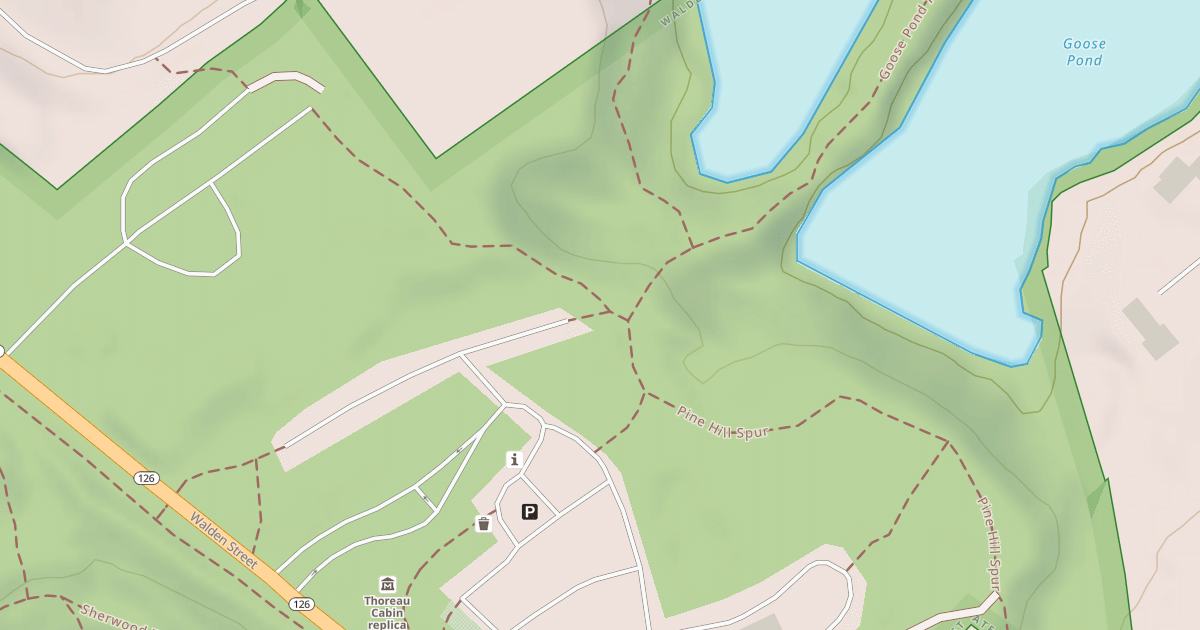 Map preview of Goose Pond Trail