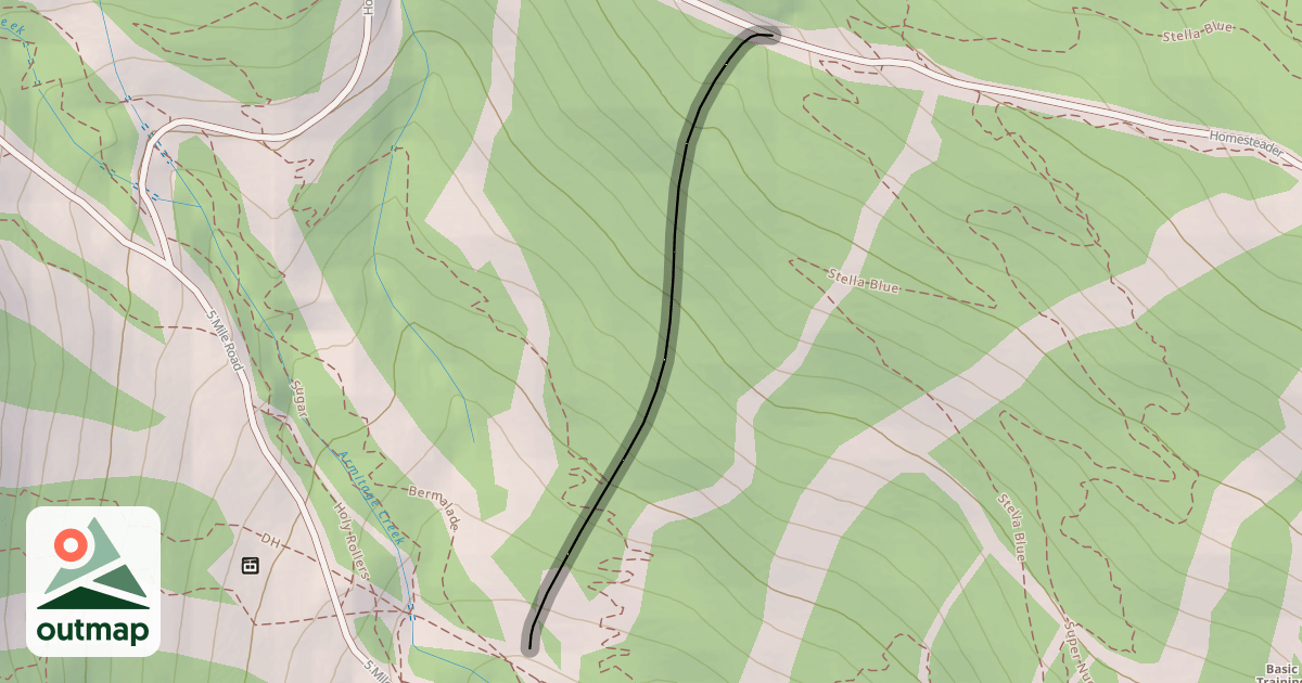 Map of Lonesome Fir Glades