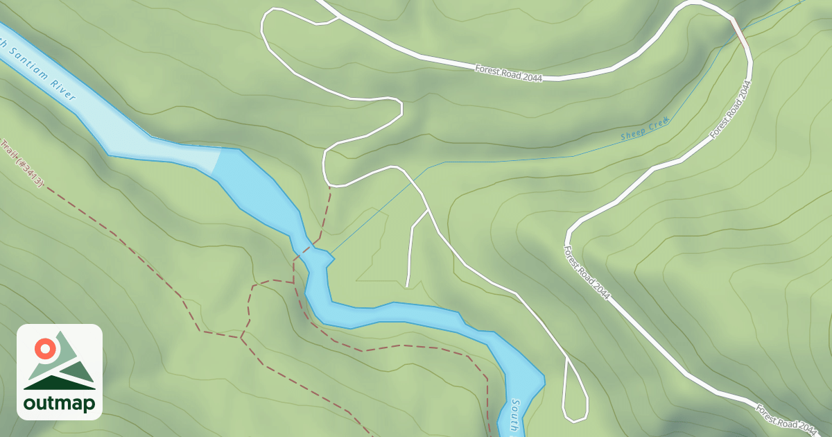 Map of HOUSE ROCK CG RD