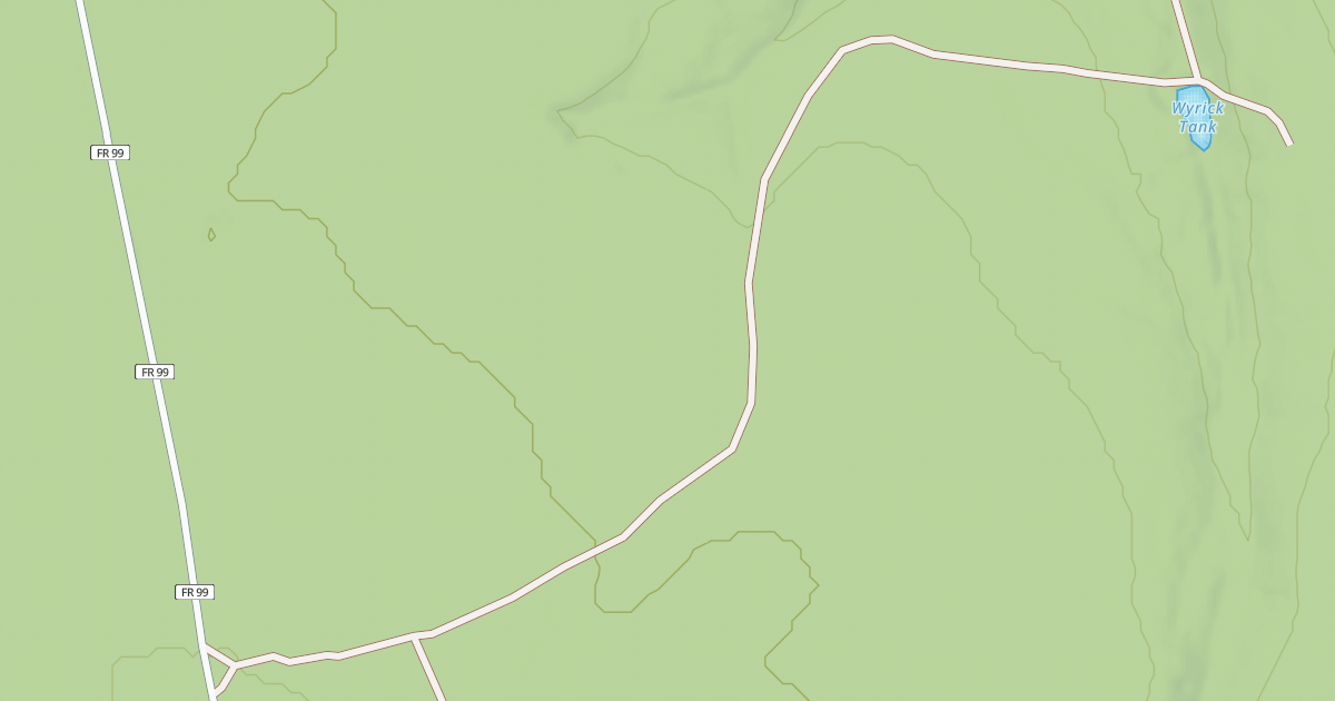 Map preview of USFS National Forest System Roads {5F848F1C-F77A-40DC-9941-303F6C3D49FC}