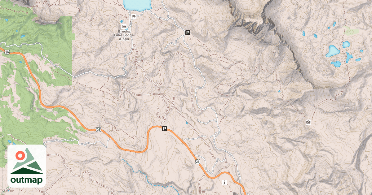 Map of BROOKS LAKE