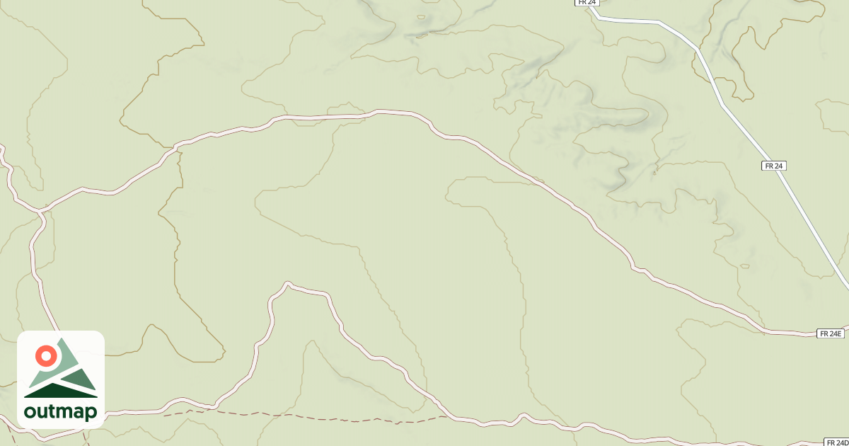 Map of USFS National Forest System Roads {08ACAF7A-AA6E-4652-8885-38178960F4C1}