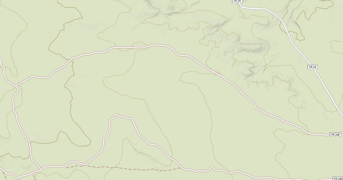 Map preview of USFS National Forest System Roads {08ACAF7A-AA6E-4652-8885-38178960F4C1}