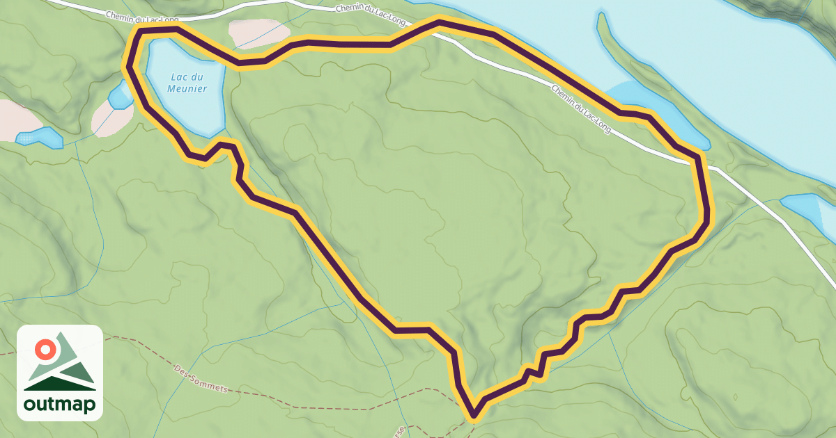 Map of Les Loups via Les Cascades
