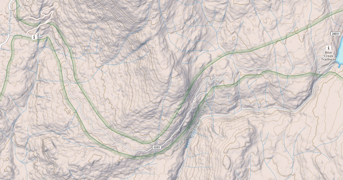 Map preview of BEAR DIVERSION OHV ROUTE