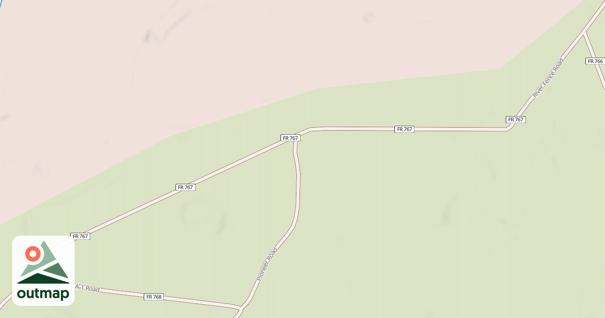 Map of RIVER FENCE