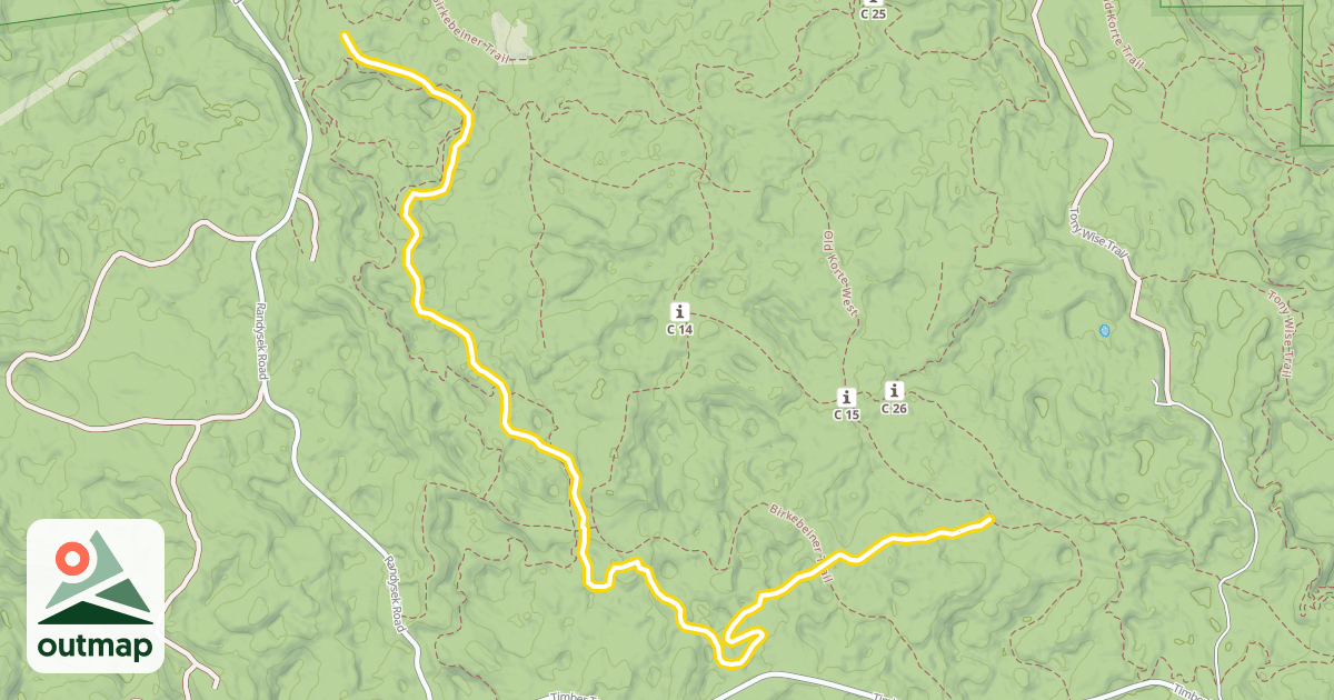 Map of North End Classic Trail
