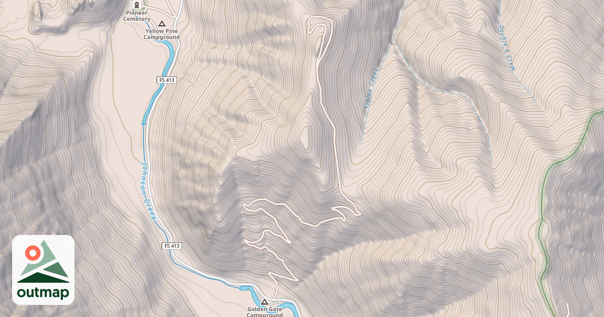 Map of GOLDEN HILL ROAD