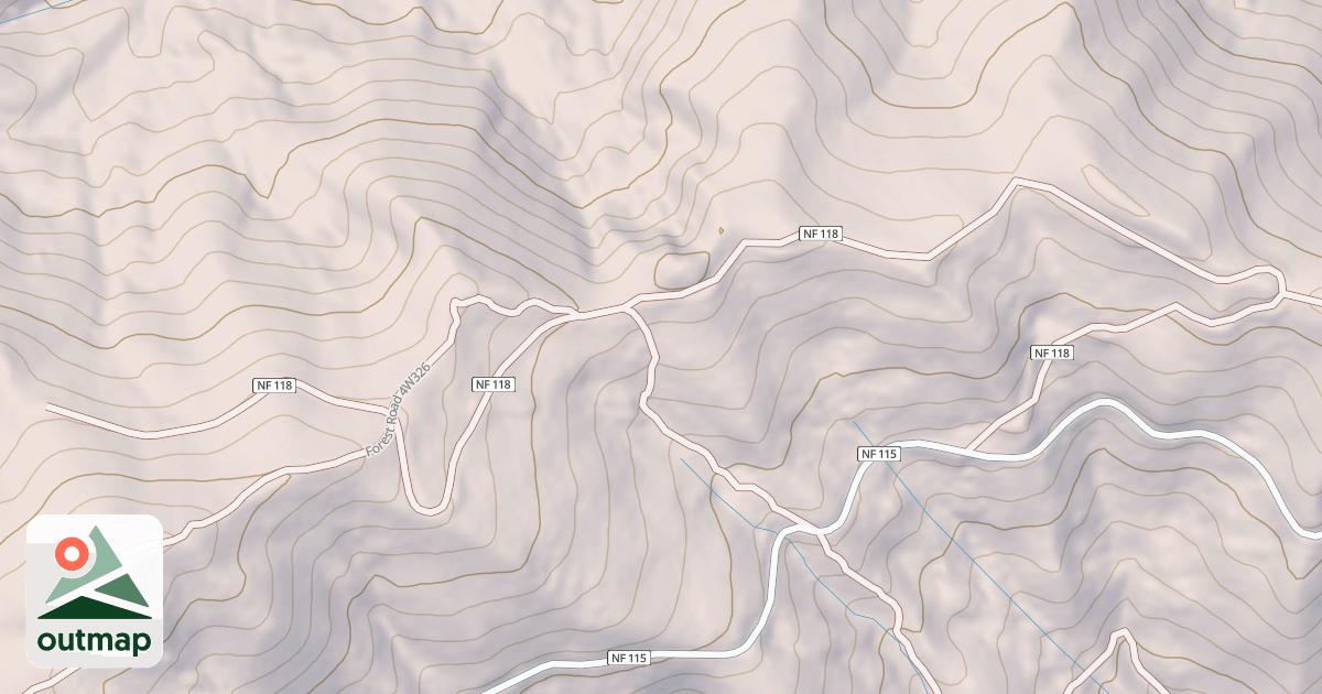 Map of MILL RIDGE