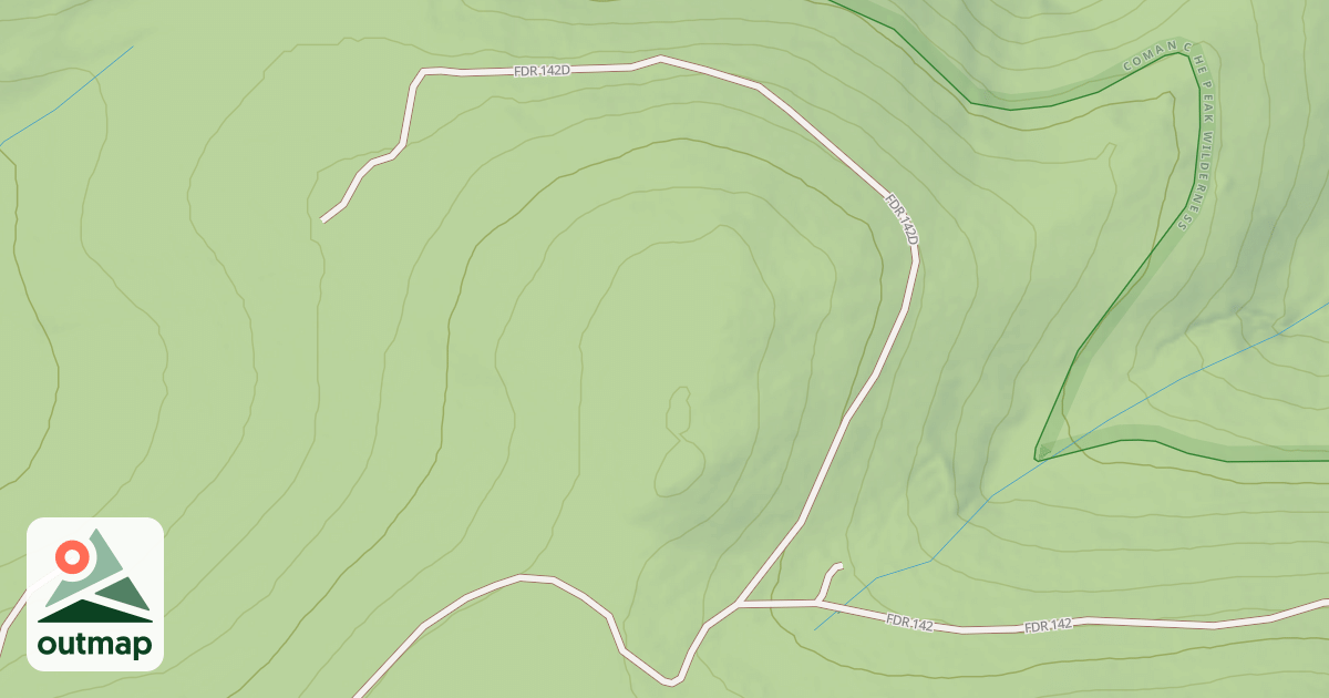 Map of BLACK HOLLOW SPUR D