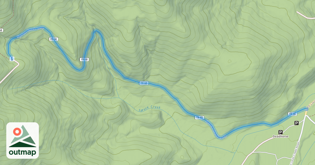 Map of Spruce Creek Loop