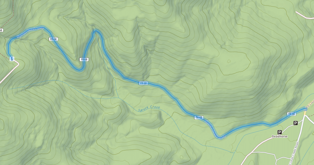 Map preview of Spruce Creek Loop