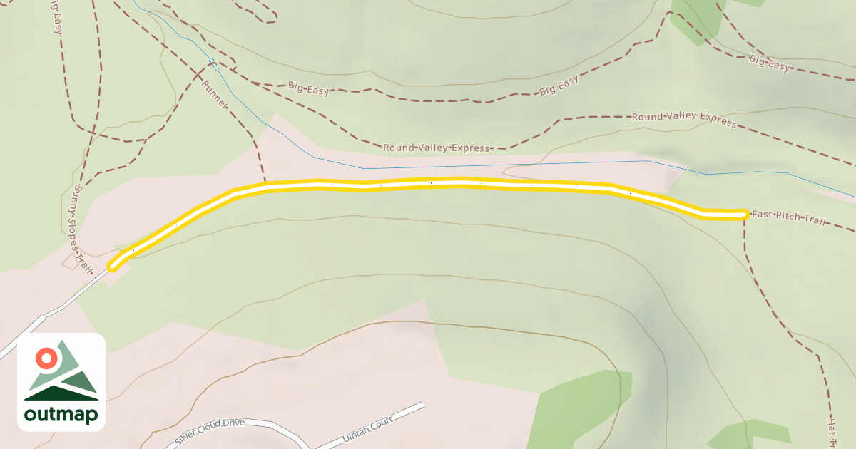 Map of Fast Pitch Trail