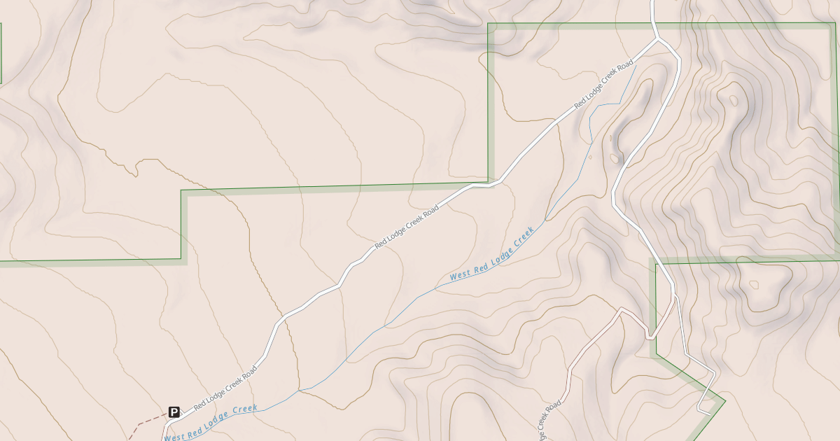 Map preview of RED LODGE CREEK